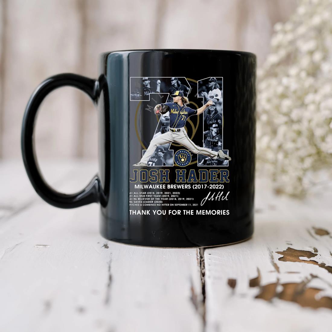 71 Josh Hader Milwaukee Brewers 2017-2022 Thank You For The Memories  Signatures Shirt, hoodie, sweater, long sleeve and tank top