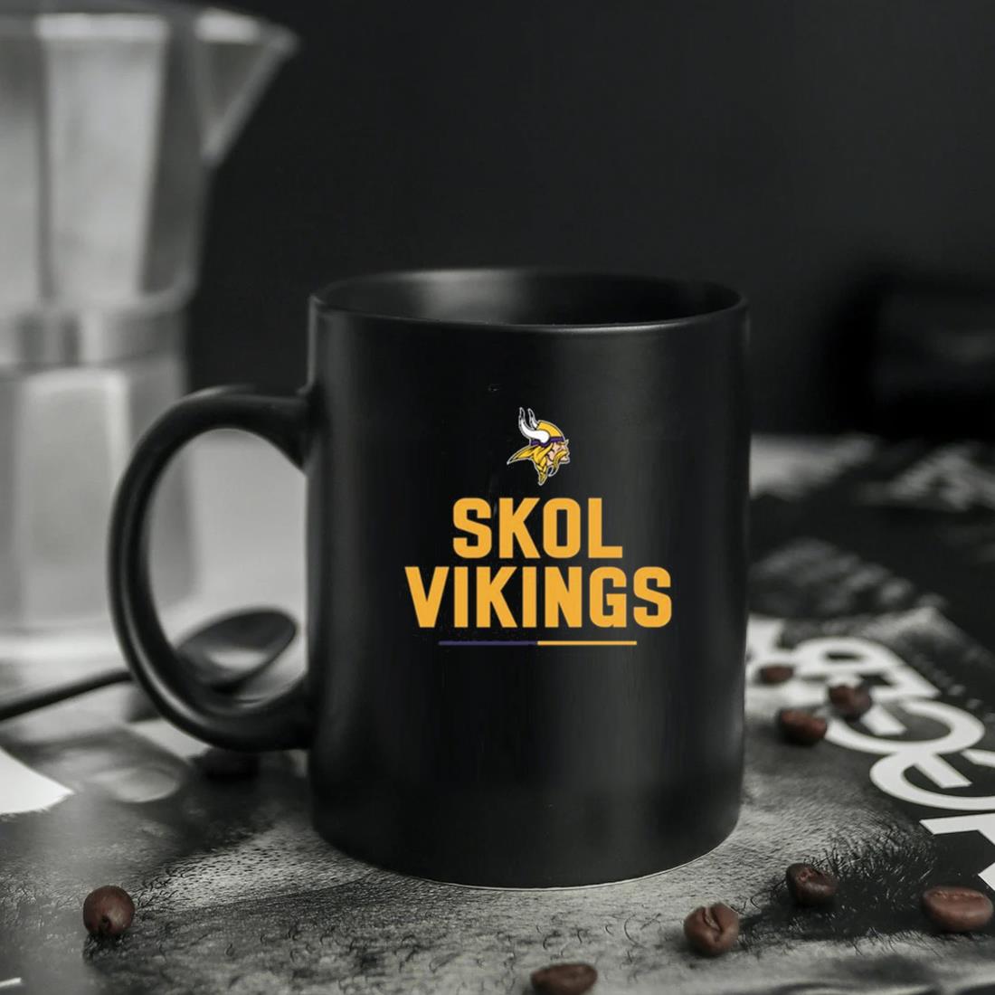 Minnesota Vikings Slogan Design NFL Can Cooler  SKOL 