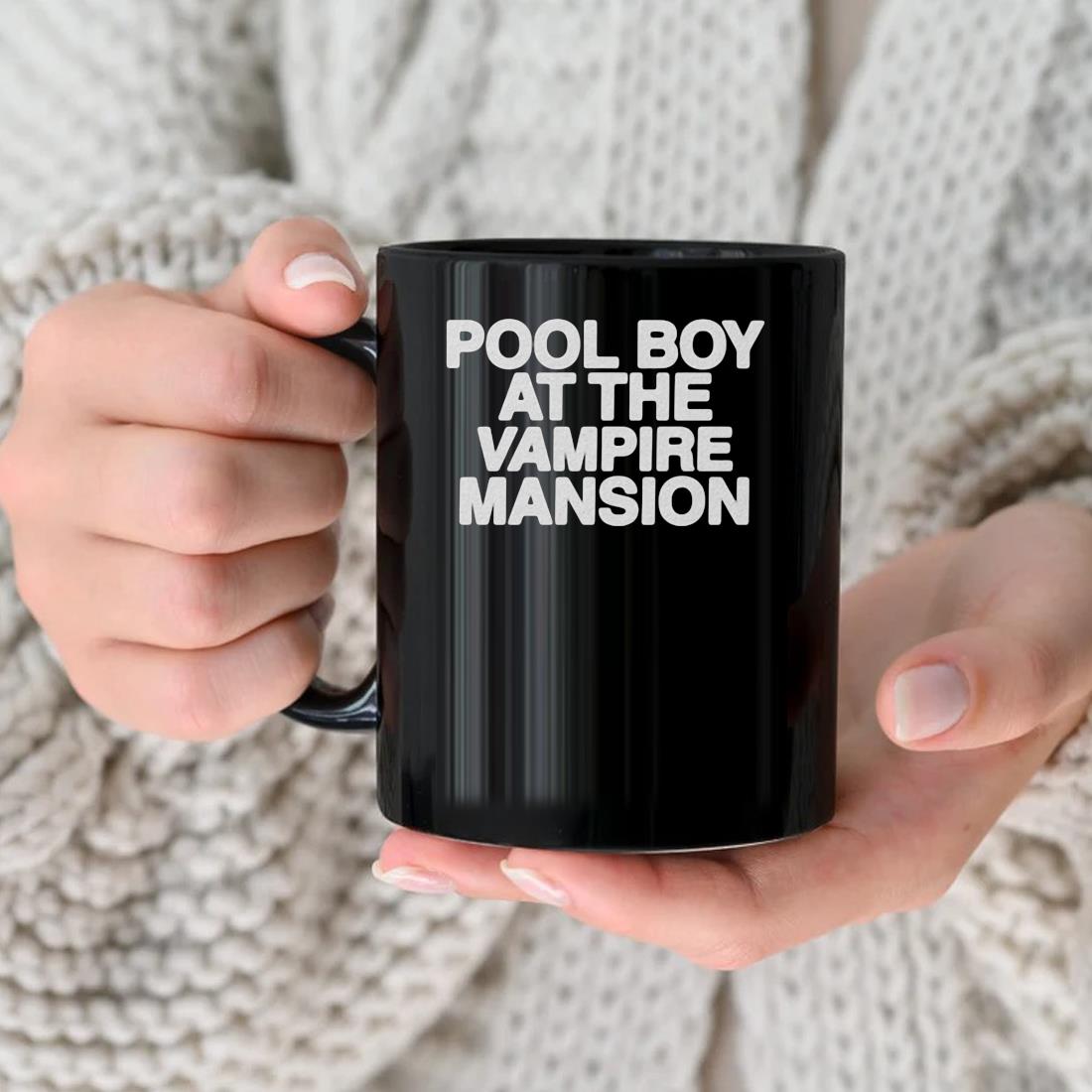 Pool Boy At The Vampire Mansion Mug