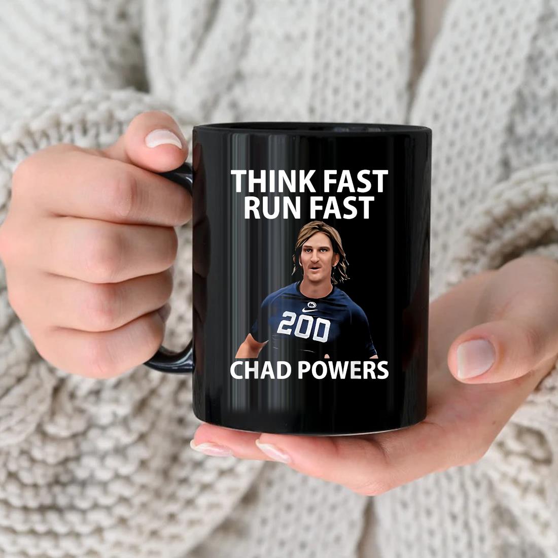 Chad Powers American Football Think Fast Run Fast Mug