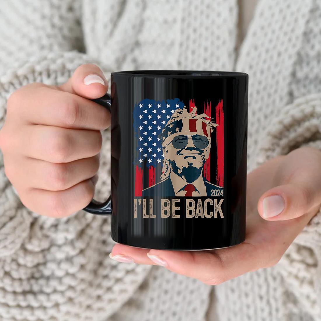 I'll Be Back Trump 2024 Vintage Donald Trump Mug