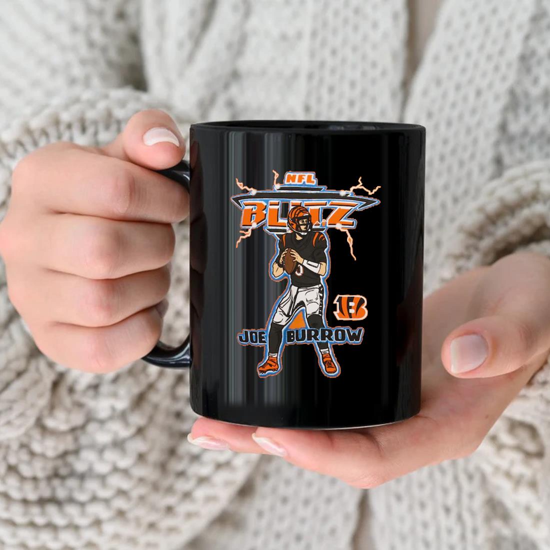 Joe Burrow Cincinnati Bengals Homage Blitz Player Tri-Blend Mug, hoodie,  sweater, long sleeve and tank top