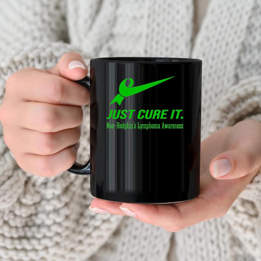 Nike Logo X Just Cure It Non Hodgkin’s Lymphoma Awareness Mug