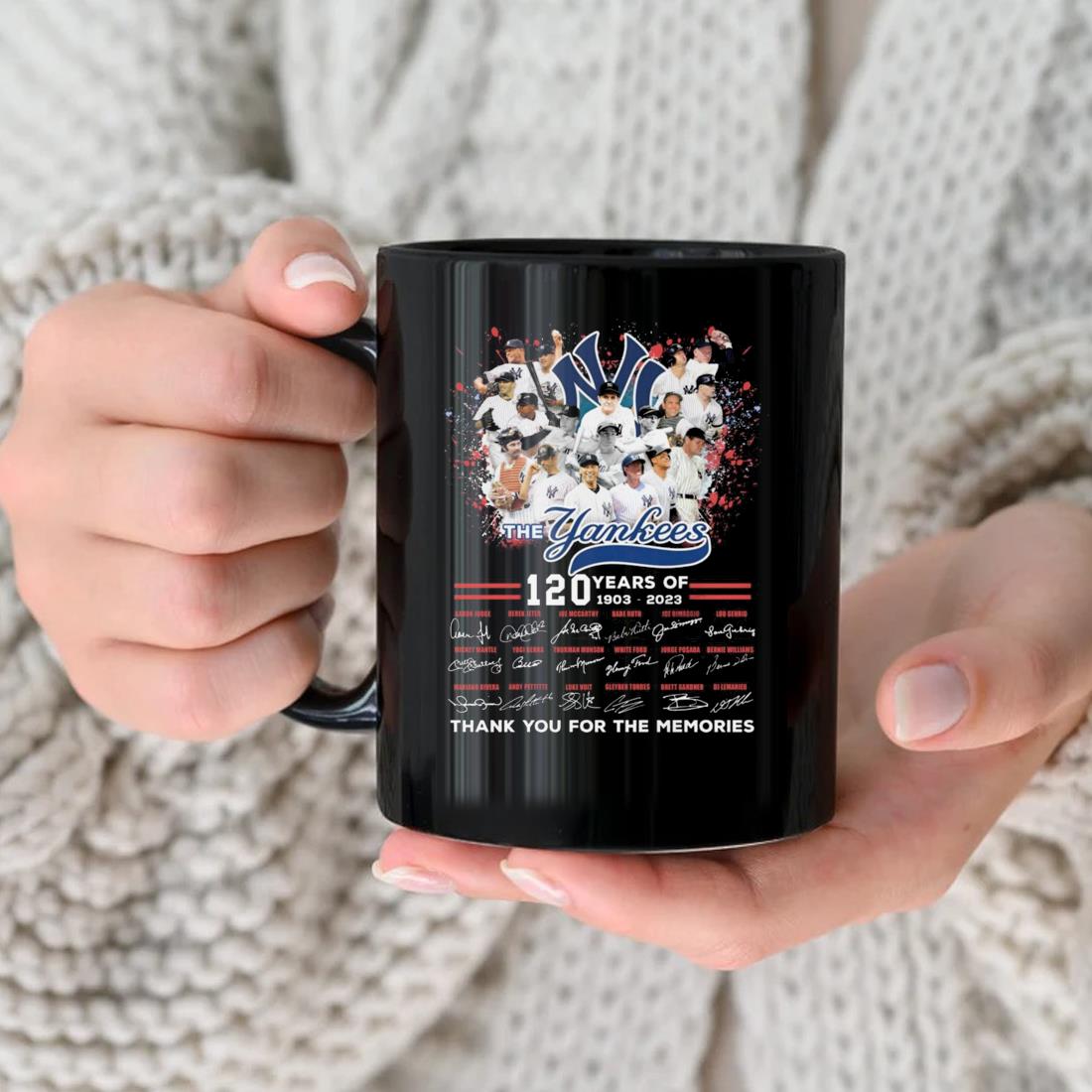 The New York Yankees 120 Years Of 1903-2023 Thank You For The Memories Mug,  hoodie, sweater, long sleeve and tank top