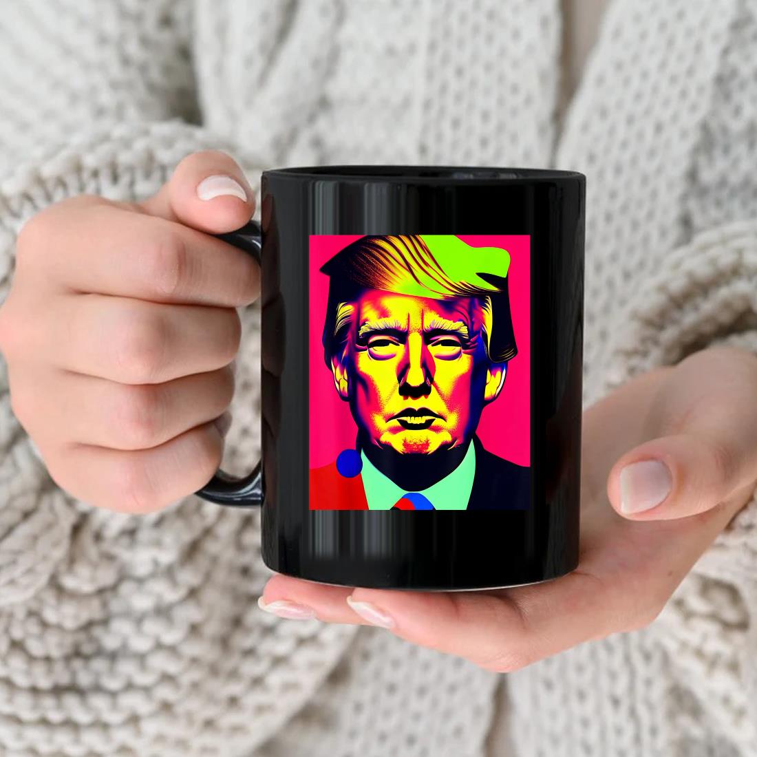 Trump 2024 Confident Portrait Artificial Intelligence Art Mug