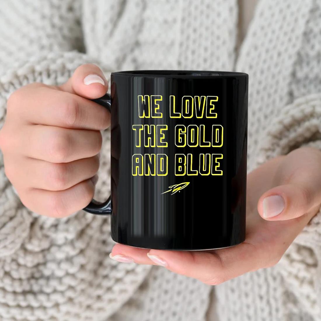 We Love The Gold And Blue Ut Mug
