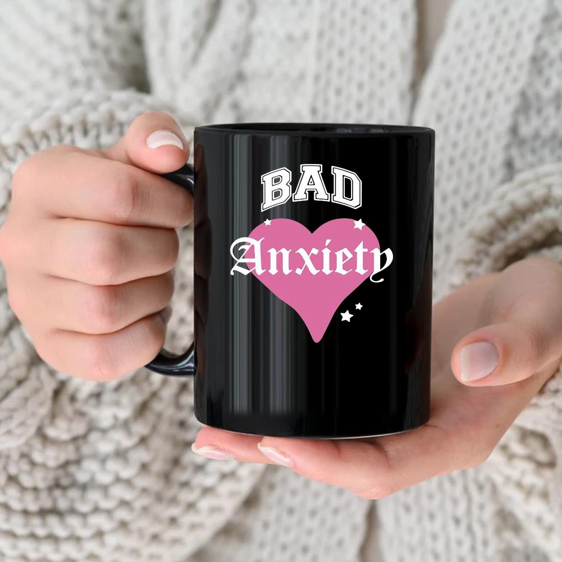 Bad Anxiety Heart Mug