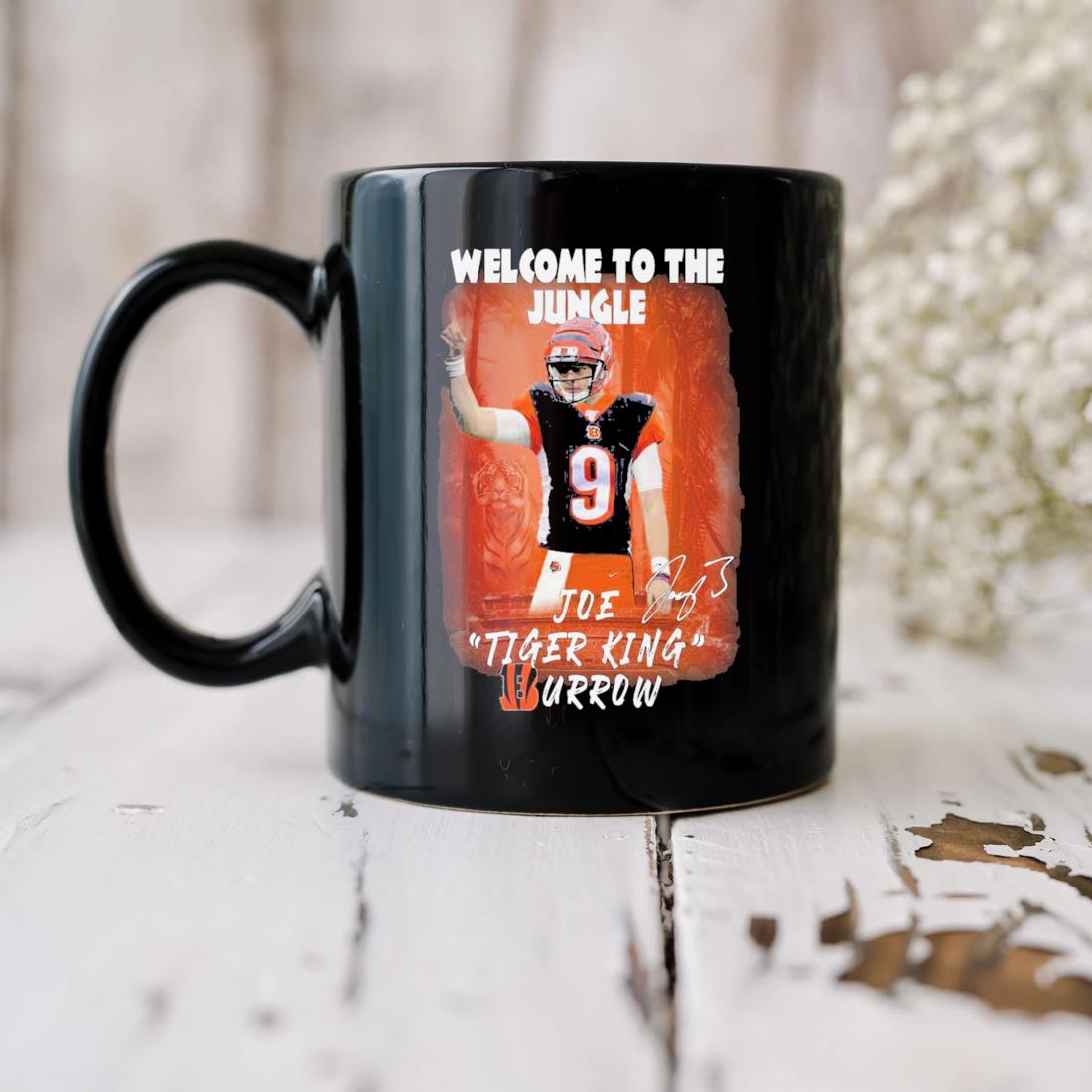 Cincinnati Bengals Welcome To The Jungle Joe Tiger King Burrow Signature  shirt, hoodie, sweater, long sleeve and tank top