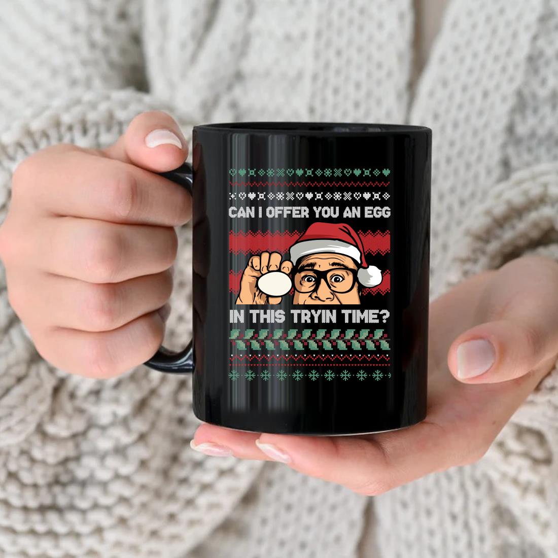 Danny Devito Can I Offer You An Egg In This Trying Time Christmas Sweater