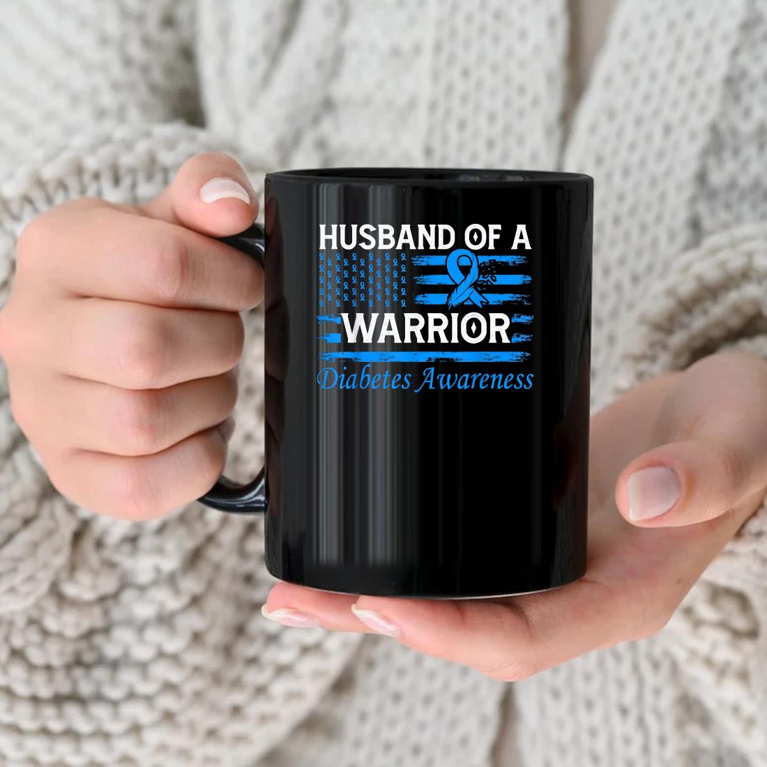 Husband Of A Warrior Diabetes Awareness 2023 Mug