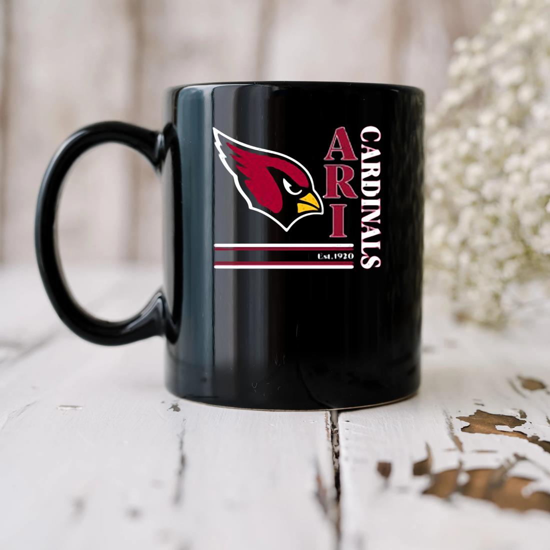 NFL Shop Arizona Cardinals Wordmark Est 1920 Logo Tri-Blend 2022