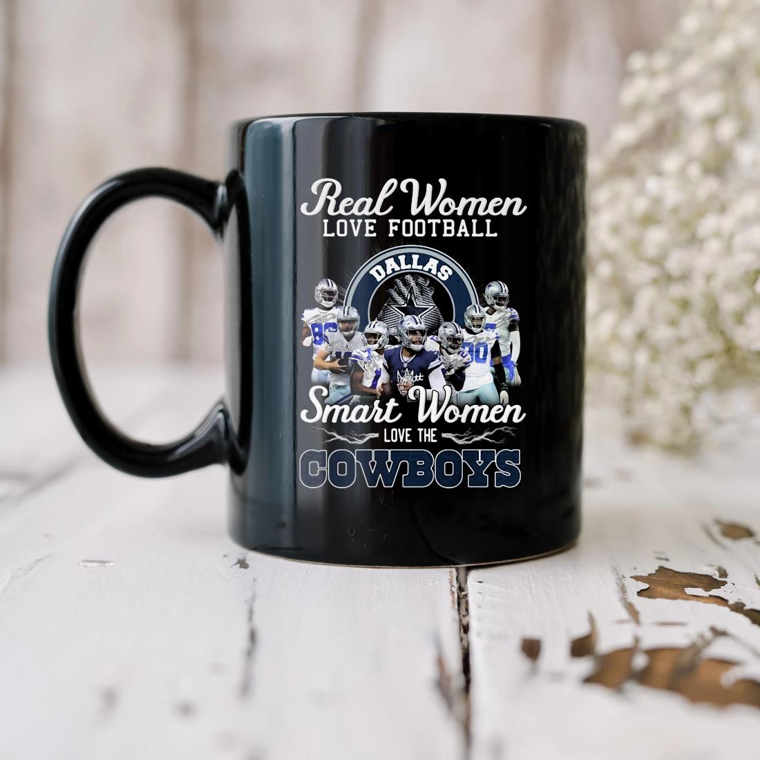 Real Women Love Football Signatures, Unique Dallas Cowboys Gifts