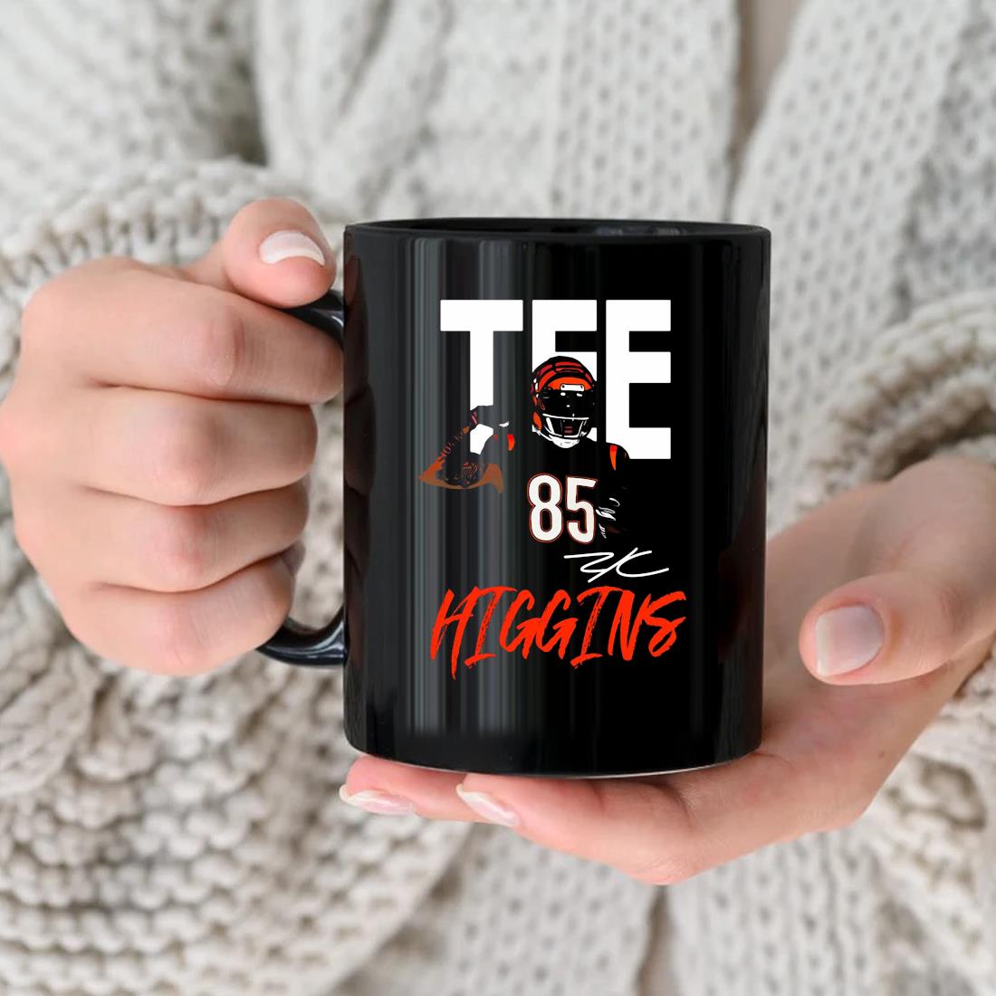 Tee Higgins No 85 Cincinnati Bengals Mug, hoodie, sweater, long