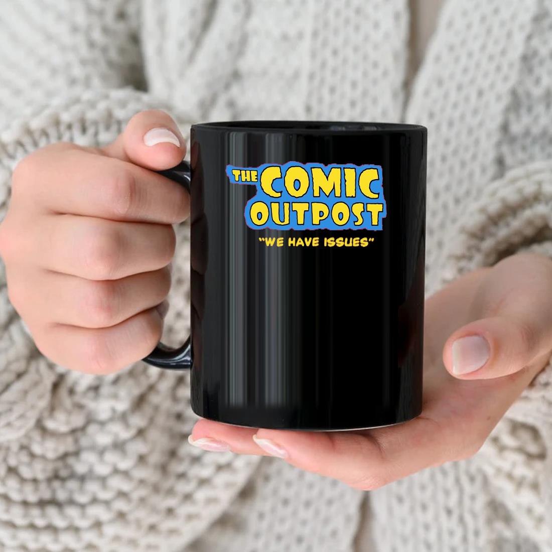 The Comic Outpost We Have Issues Mug