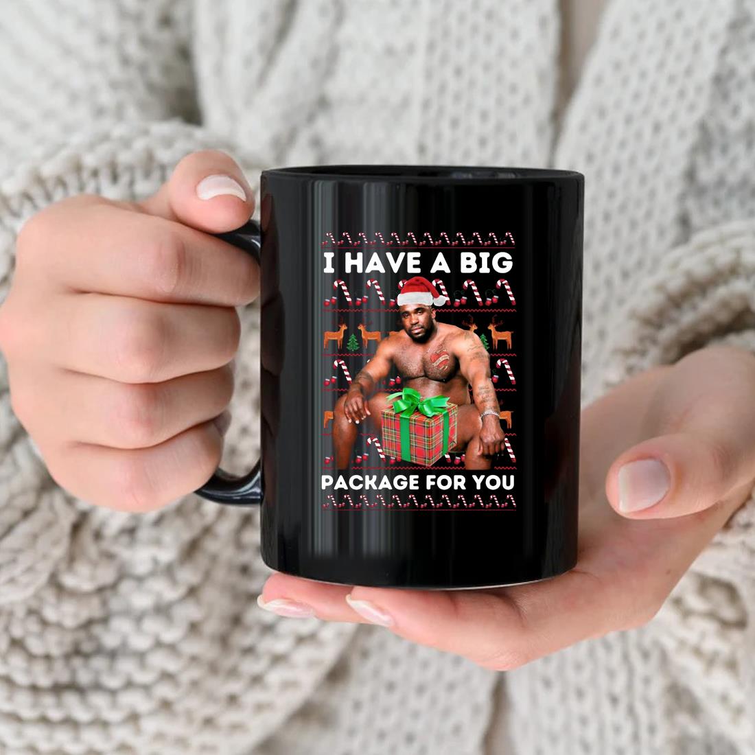 Barry Wood I Have A Big Package For You Ugly Christmas 2022 Mug