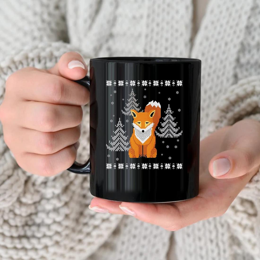 Big Fox Christmas Mug