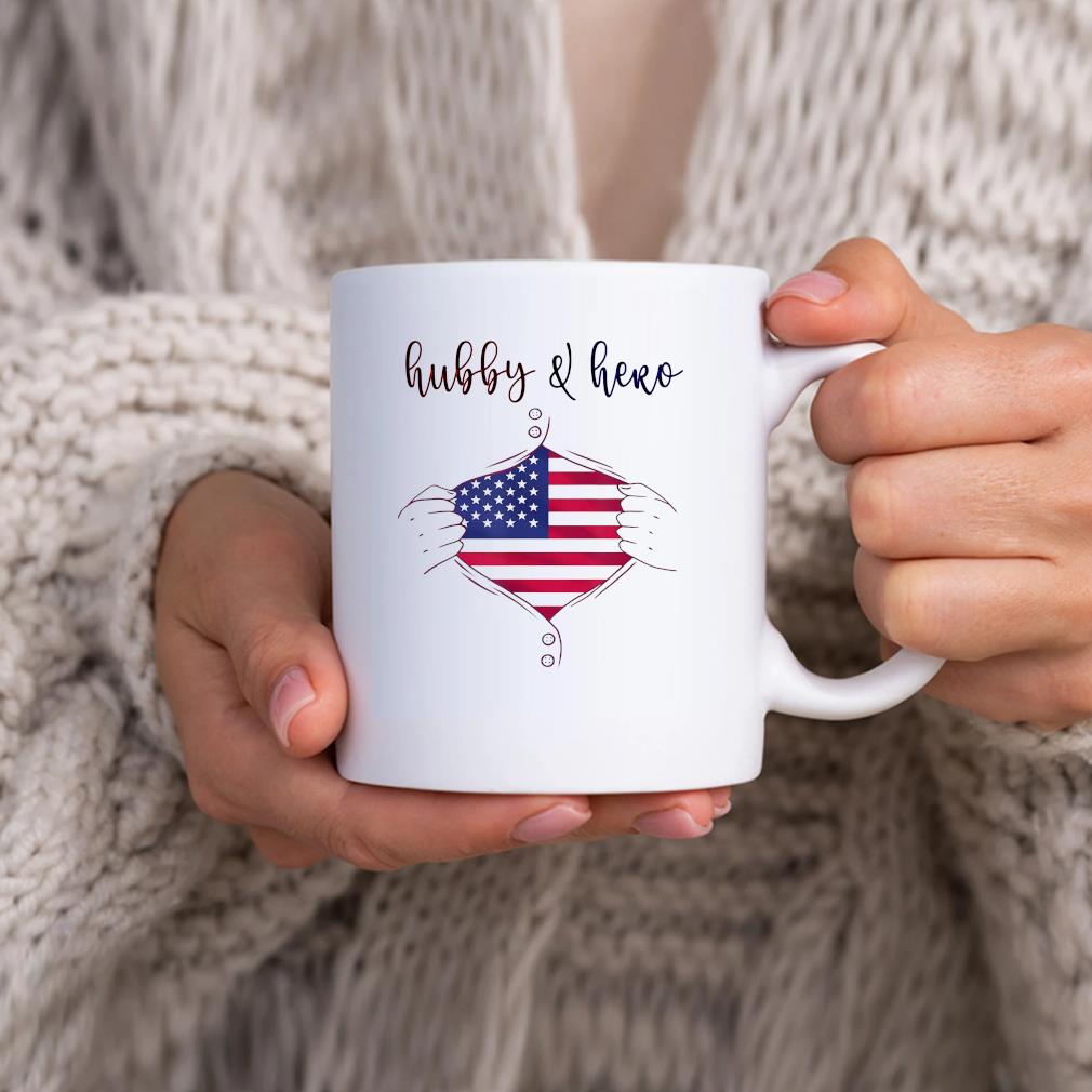 Blood Inside American Flag Usa Hubby & Hero Mug