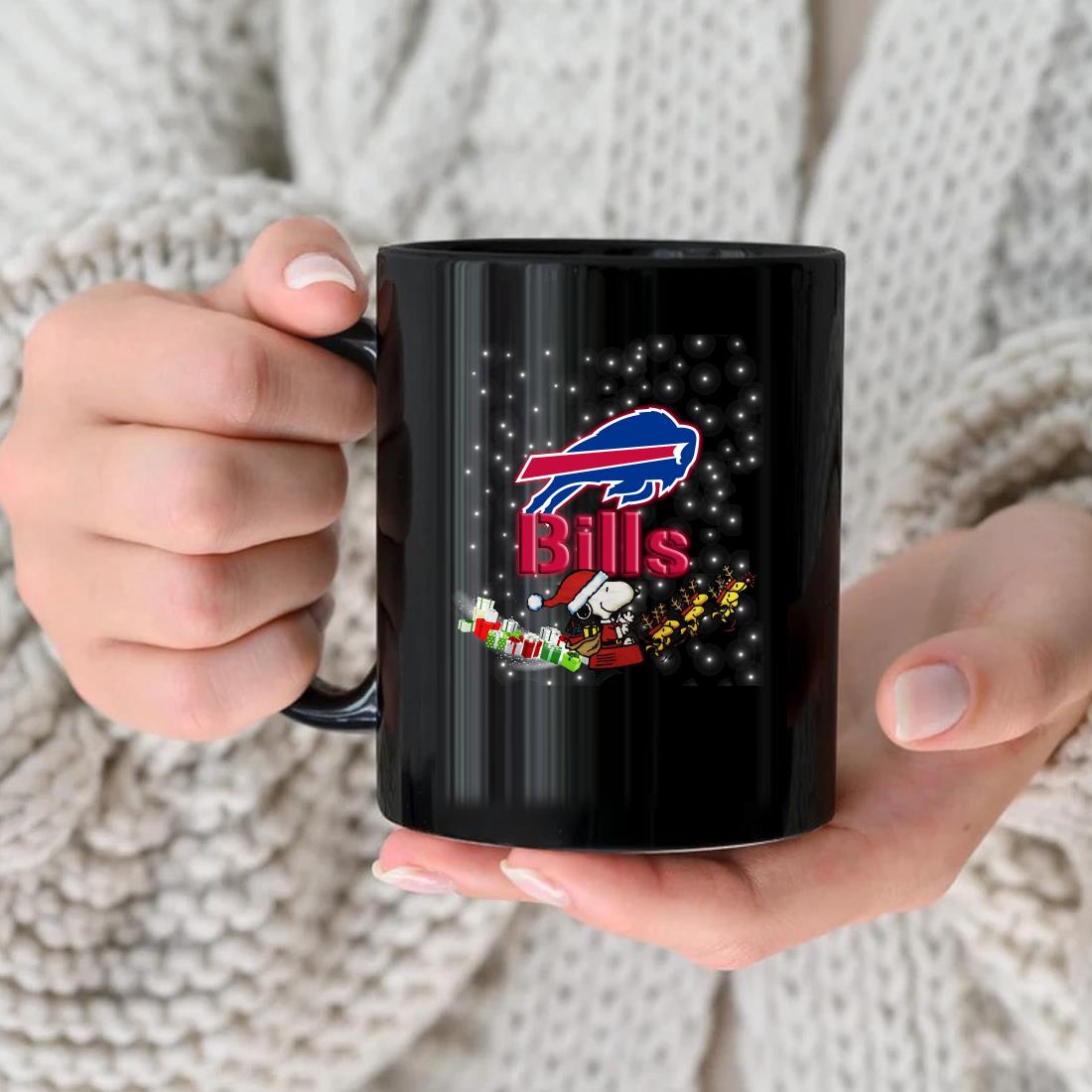 Buffalo Bills Snoopy Christmas Mug