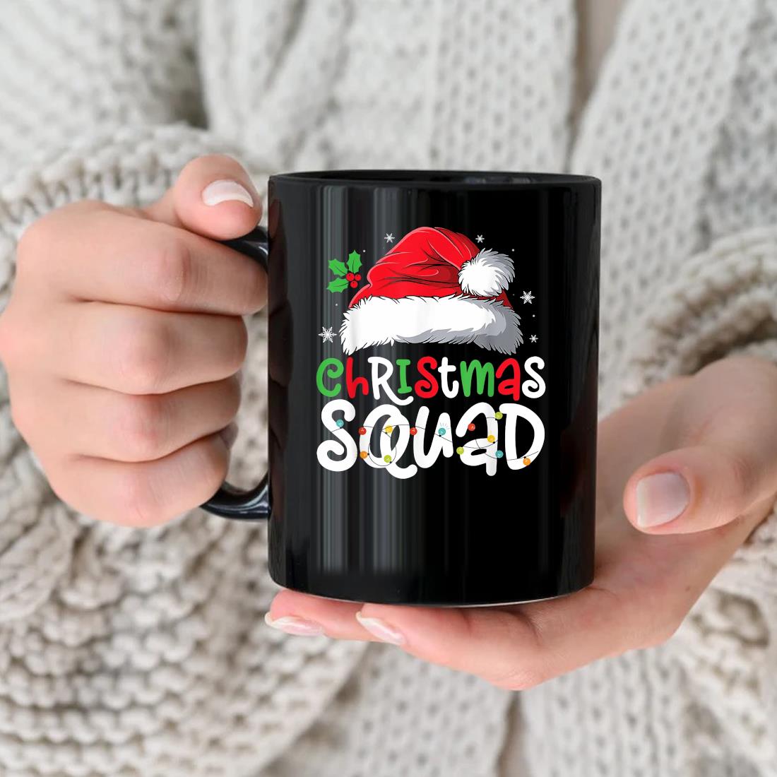 Christmas Squad Matching Group Pajamas Xmas Santa Mug