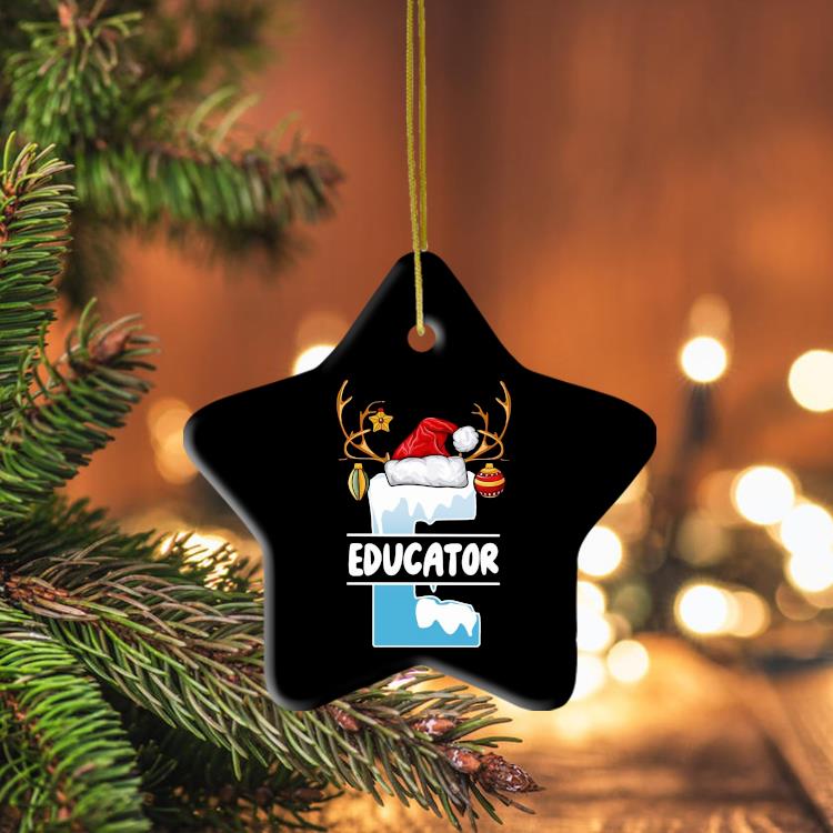 Educator Hat Christmas Ornament