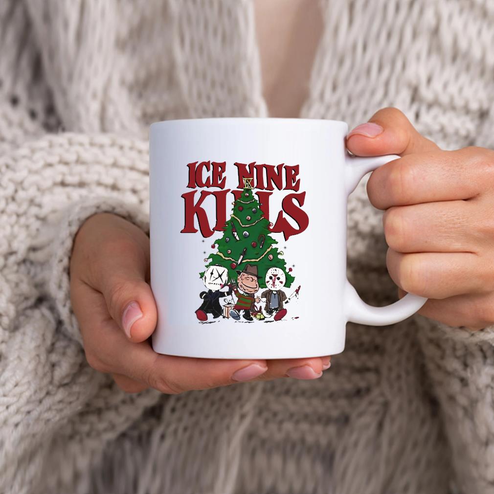 Jason Voorhees And Charlie Brown Ice Nine Kills Christmas Mug