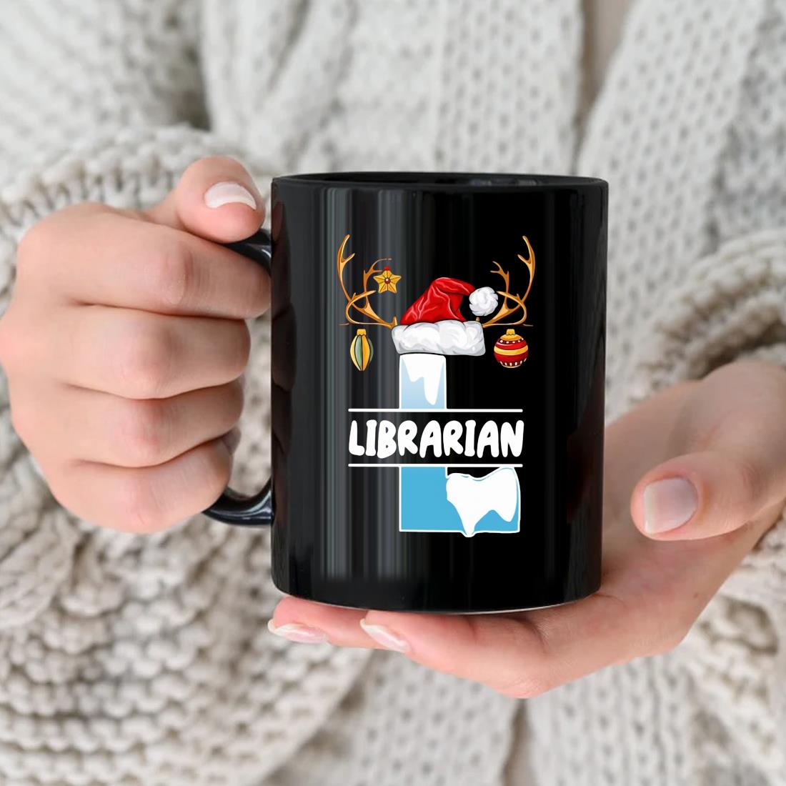 Librarian Hat Christmas Mug