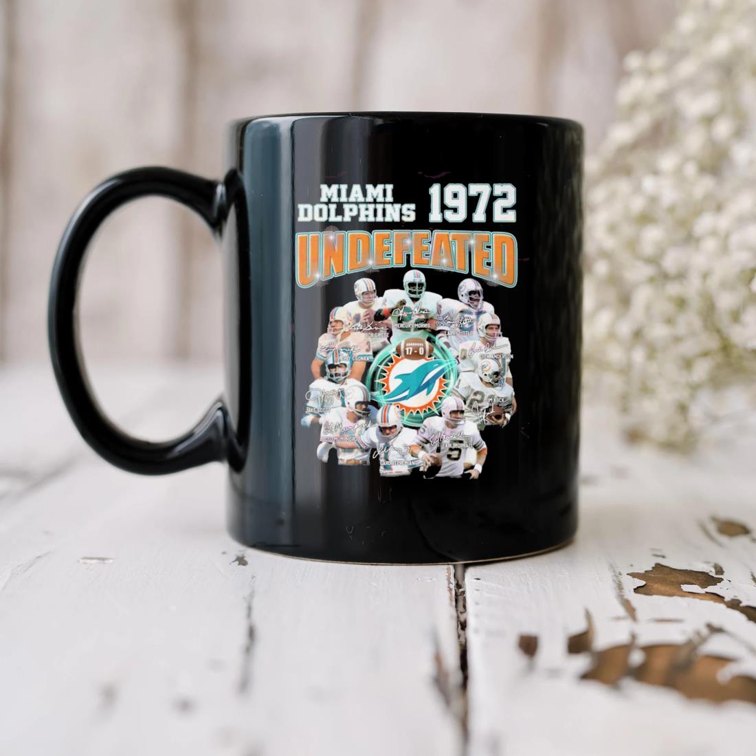 Miami Dolphins 1972 undefeated 17-0 signatures 2022 T-shirt, hoodie,  sweater, long sleeve and tank top