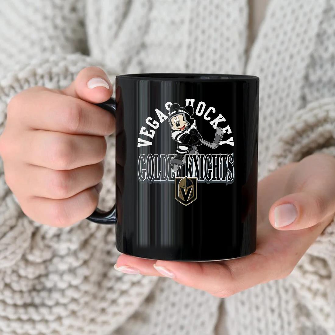 Mickey Mouse Vegas Golden Knights Toddler Putting Up Numbers Mug