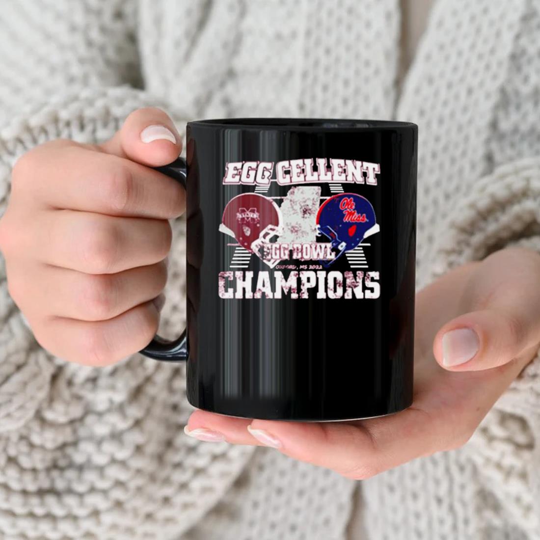 Mississippi State Bulldogs 2022 Egg Cellent Egg Bowl Champions Mug