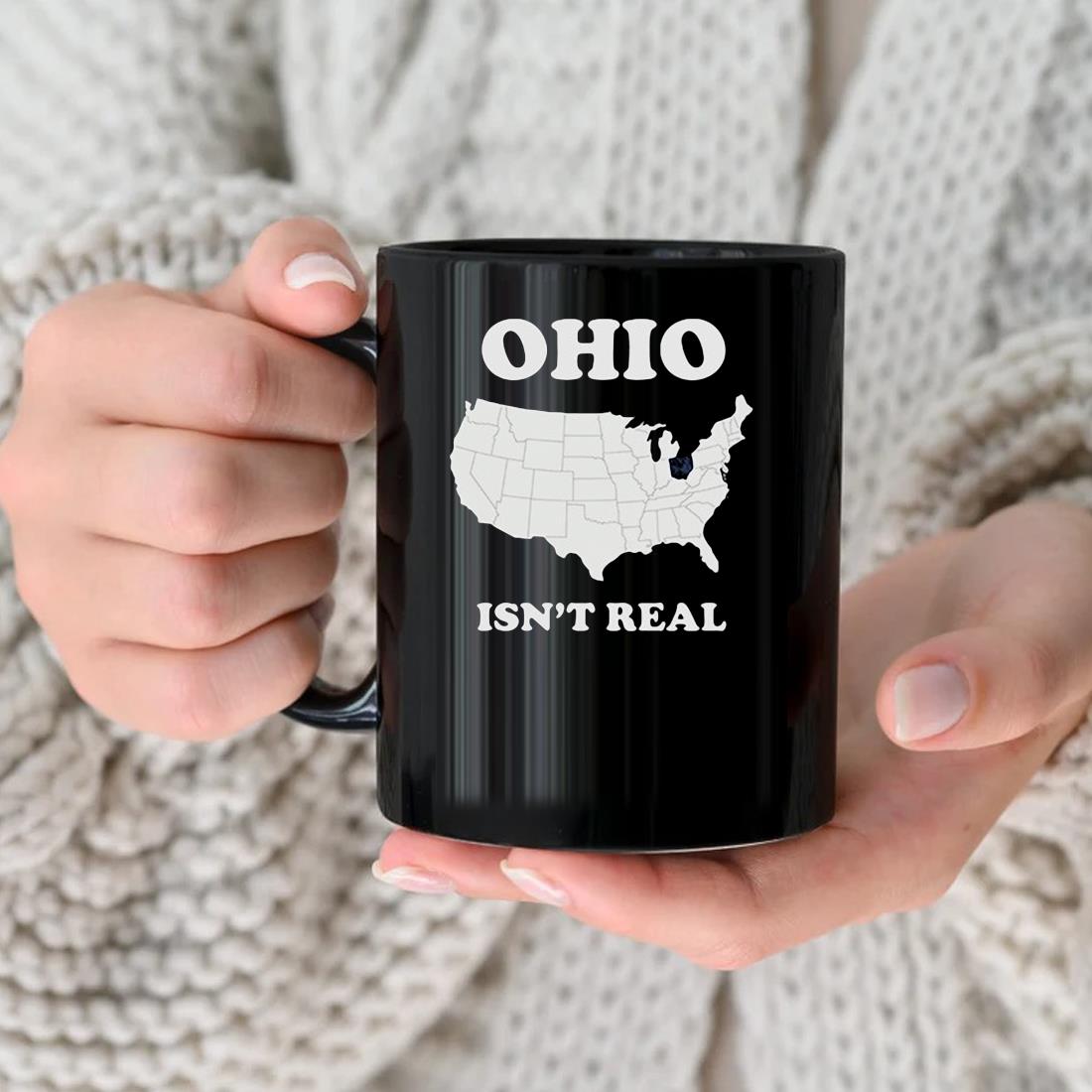 Ohio Isn't Real Map Mug