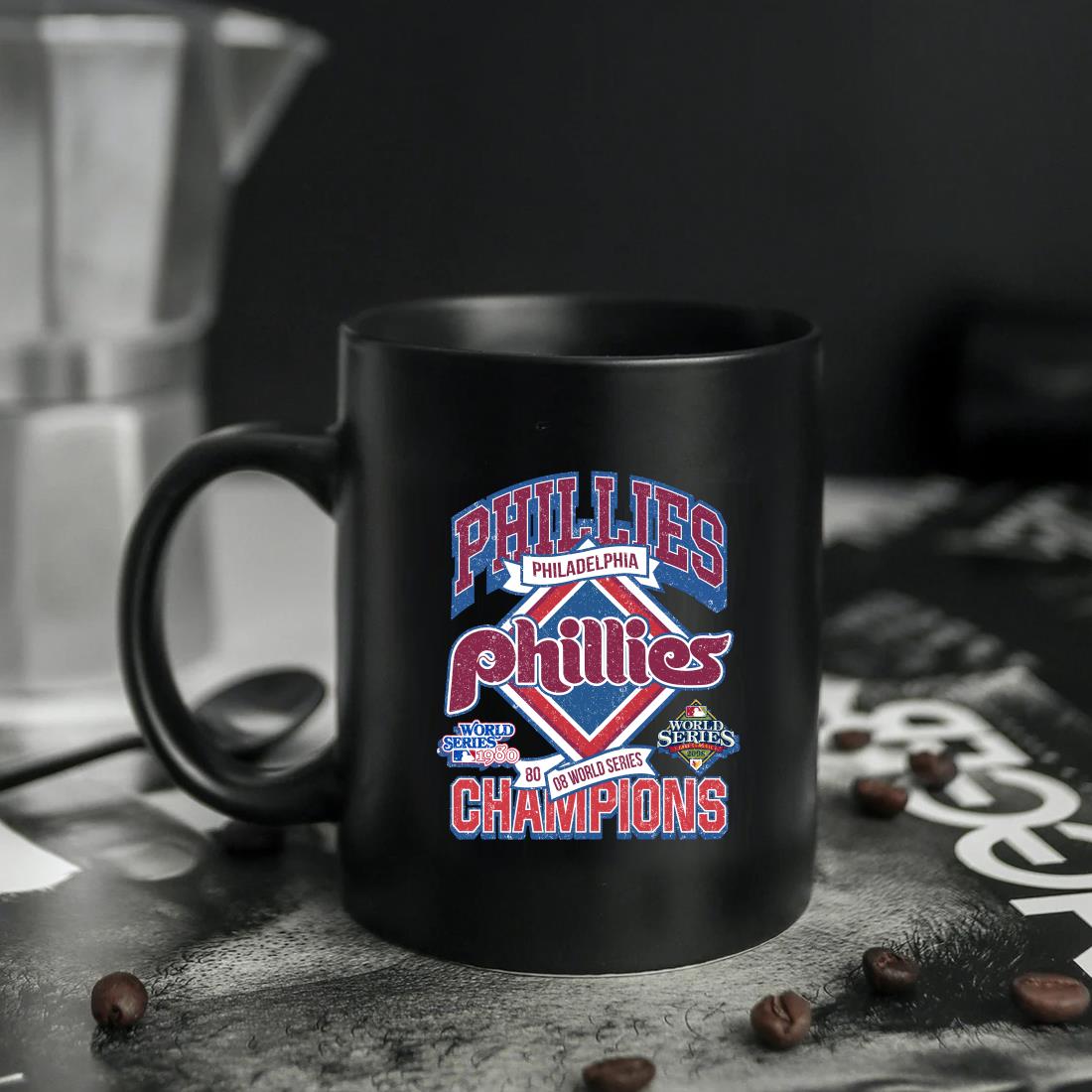 Vintage 1980 Philadelphia Phillies World Series Champions Large Ceramic Mug