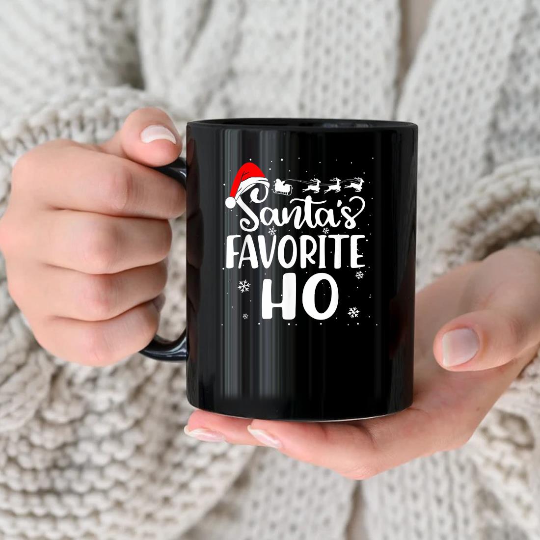 Santa's Favorite Ho Santa Hat Christmas Xmas Pajamas Mug