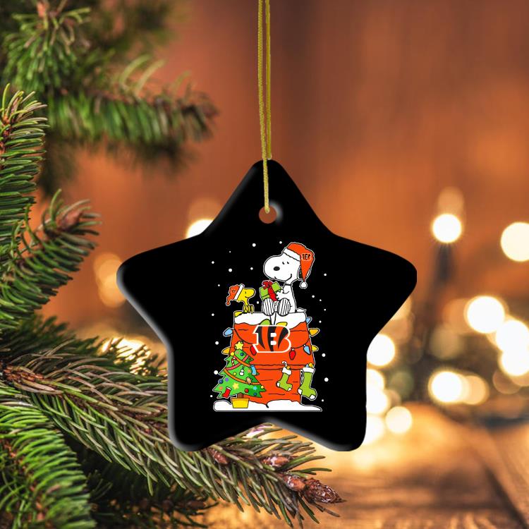 Woodstock Snoopy Bengals Ornament - Teespix - Store Fashion LLC