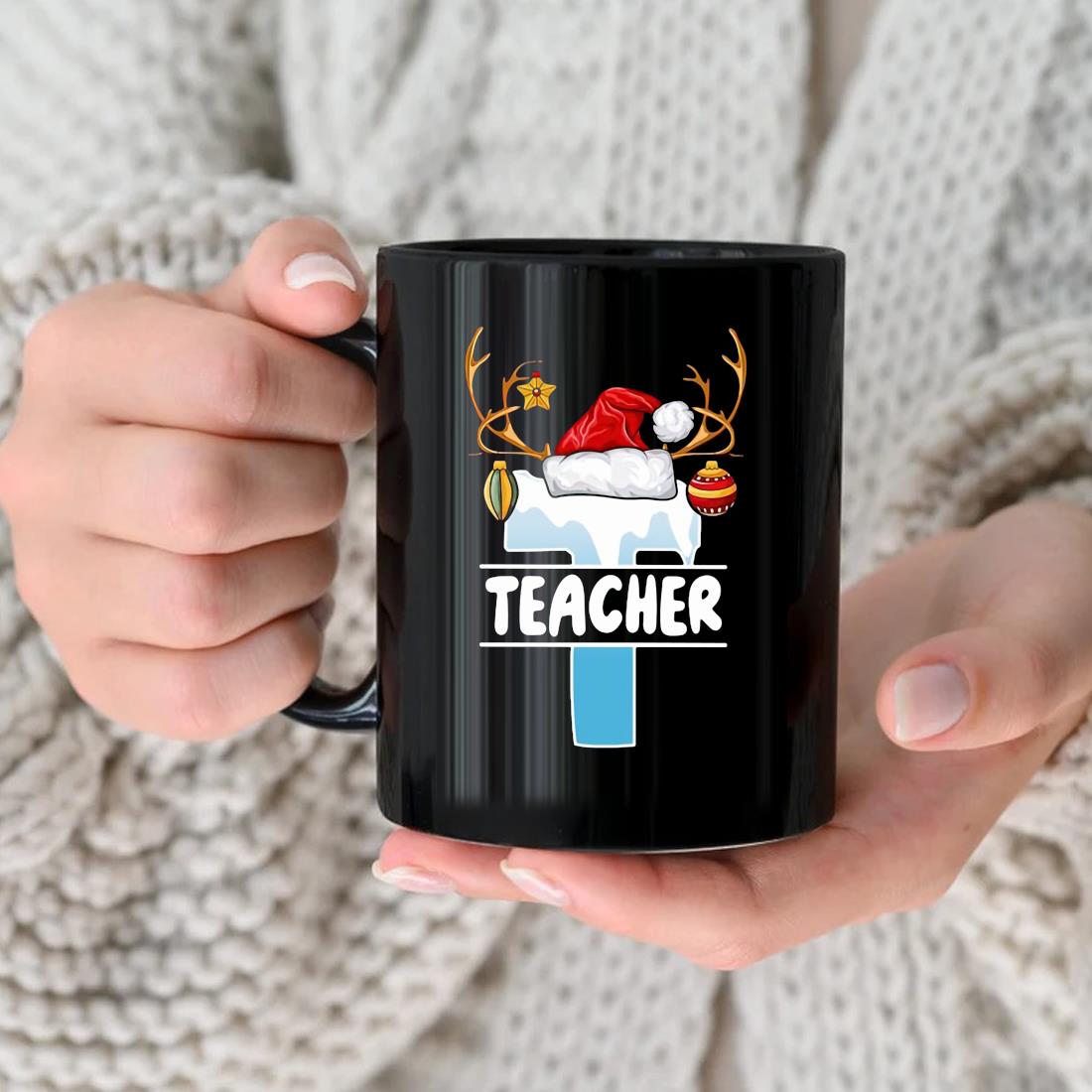 Teacher Hat Christmas Mug