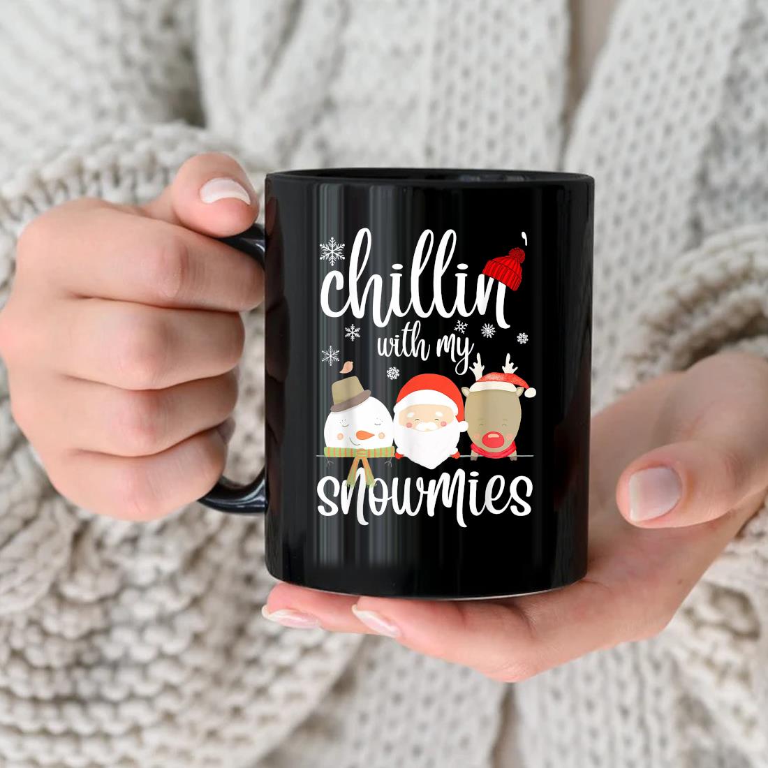 Winter Family Chillin With My Snowmies Pajama Christmas Mug