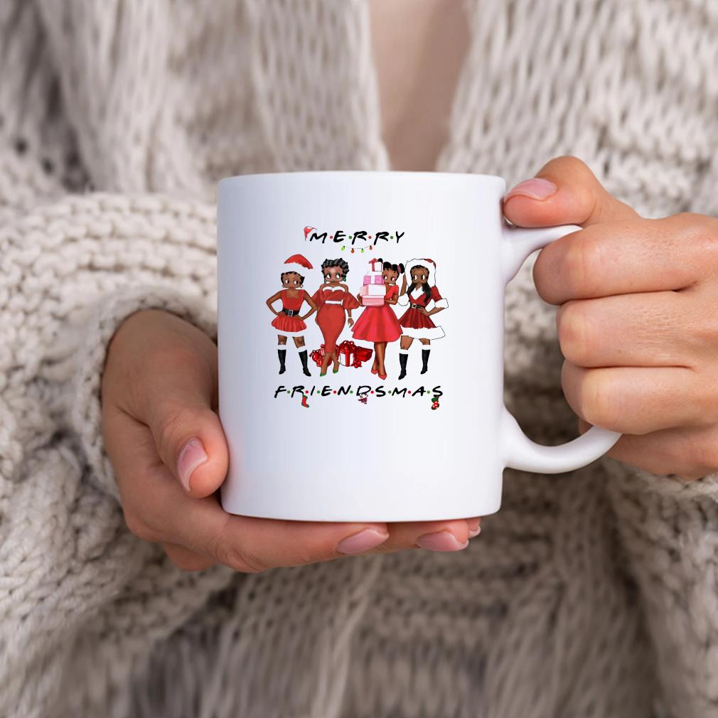 Black Betty Boop Merry Friendsmas Christmas Mug
