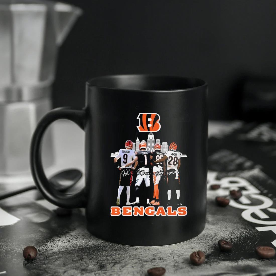 Cincinnati Bengals City Joe Burrow And Ja'Marr Chase Signatures