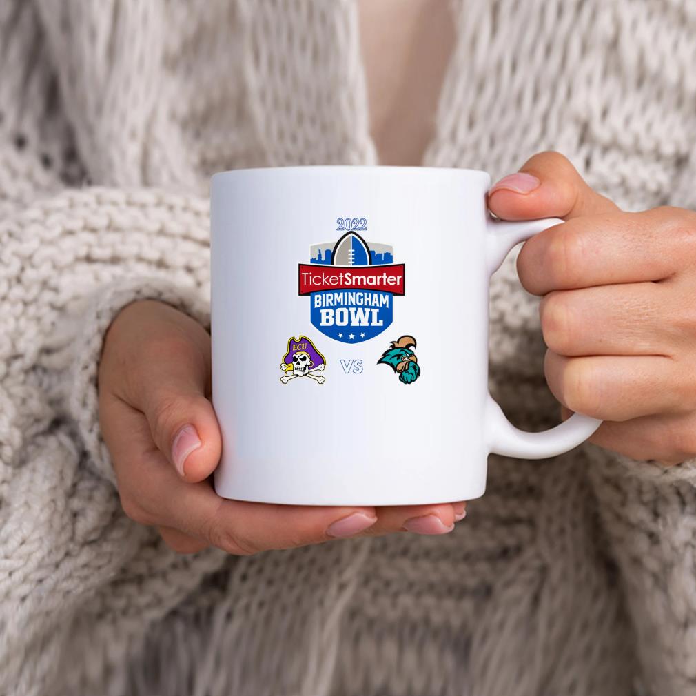 East Carolina Pirates Vs Coastal Carolina Chanticleers 2022 Ticketsmarter Birmingham Bowl Apparel Mug