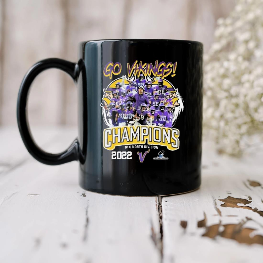 Go Minnesota Vikings Nfc North Division Champions 2022 Mug, hoodie