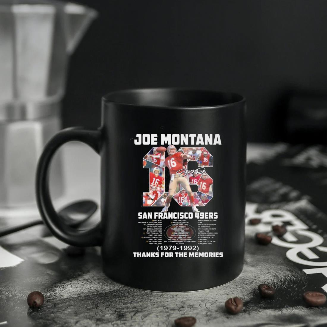 Joe Montana San Francisco 49ers 1979-1992 Thank For The Memories Signature  shirt, hoodie, sweater, long sleeve and tank top