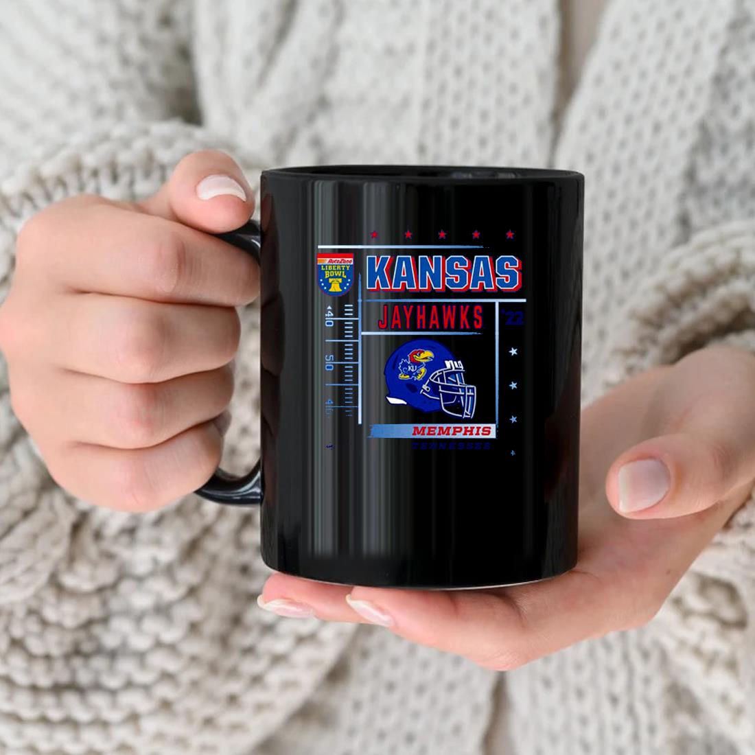 Kansas Jayhawks 2022 Liberty Bowl Memphis Tennessee Mug