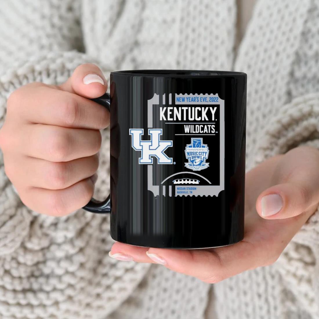 Kentucky Wildcats New Year's Eve 2022 Transperfect Music City Bowl Mug