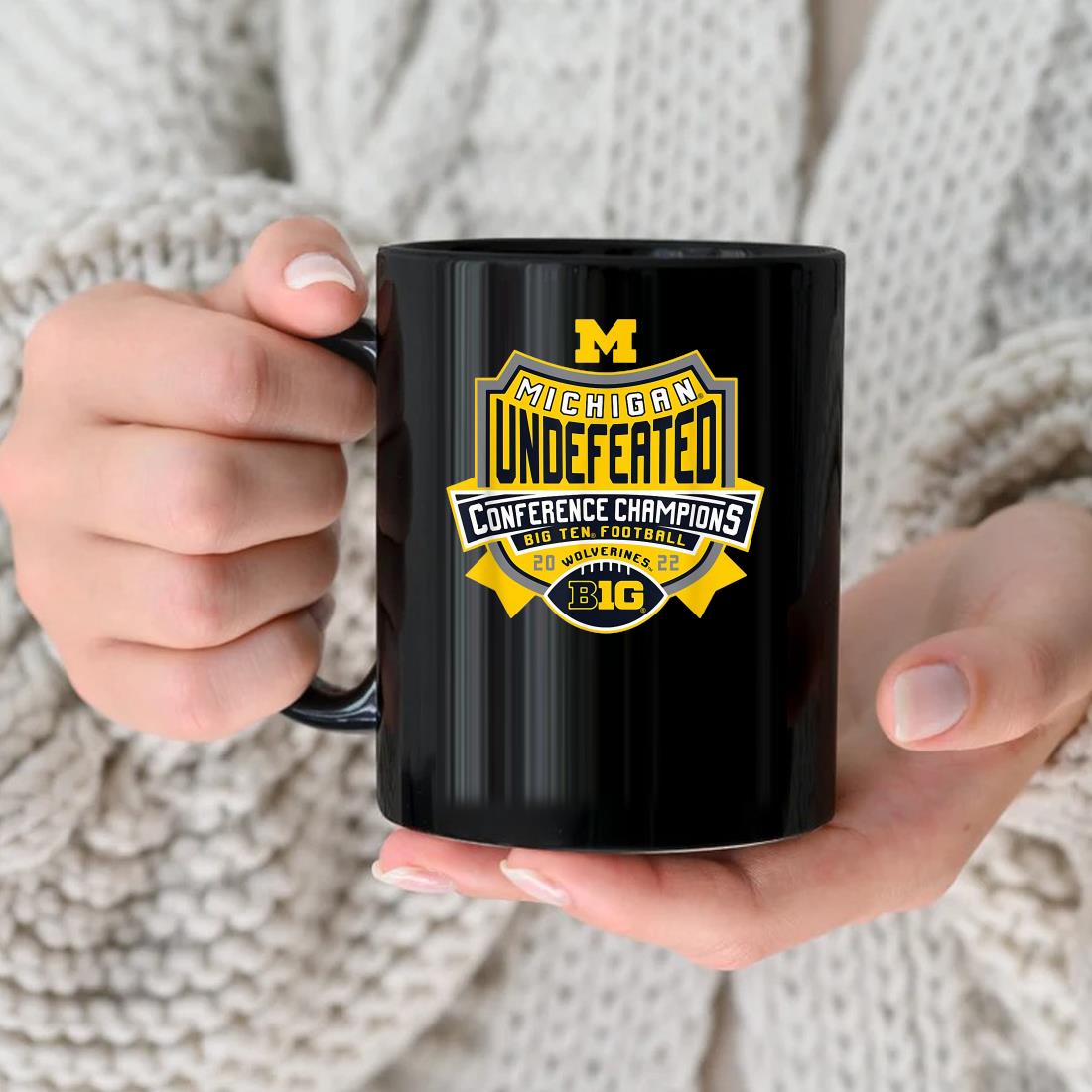 Michigan Wolverines Big Ten Champs 2022 Undefeated Mug