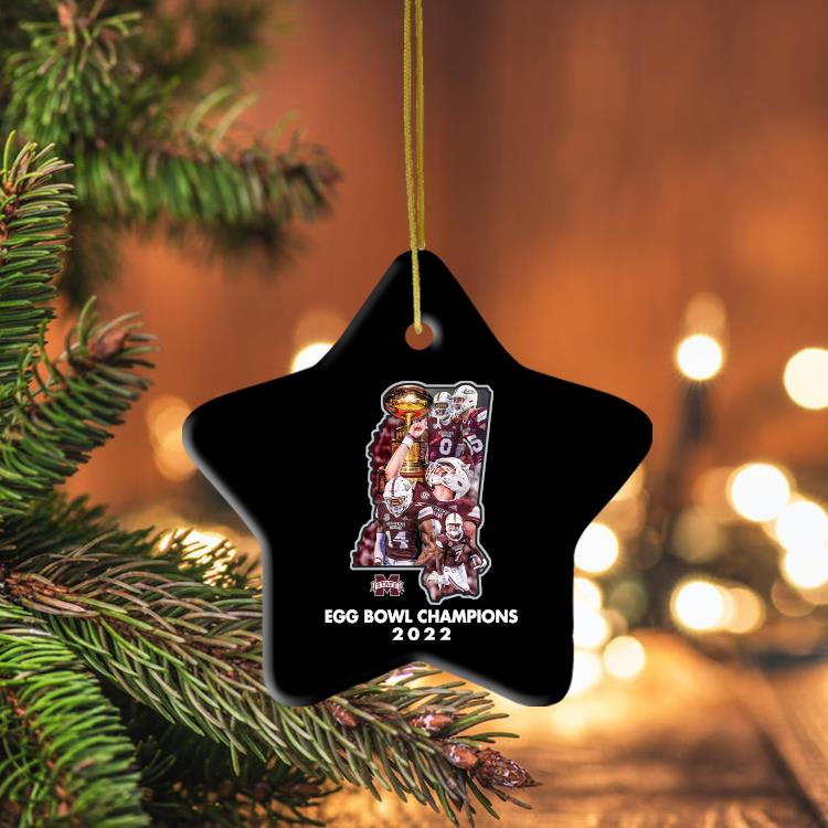 'mississippi State Bulldogs Egg Bowl Champions 2022 Ornament
