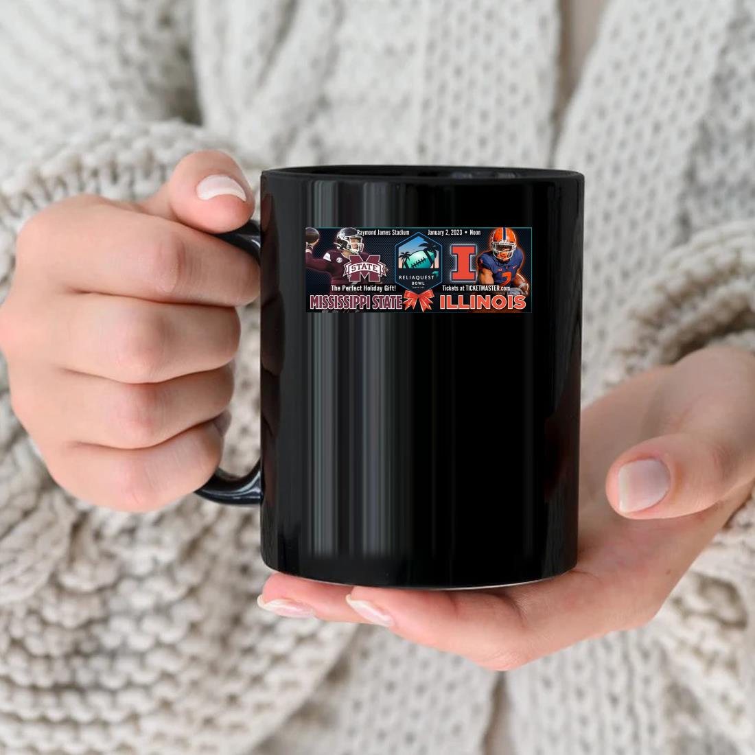 Mississippi State Bulldogs Vs Illinois Fighting Illini Raymond James Stadium Reliaquest Bowl 2023 Mug