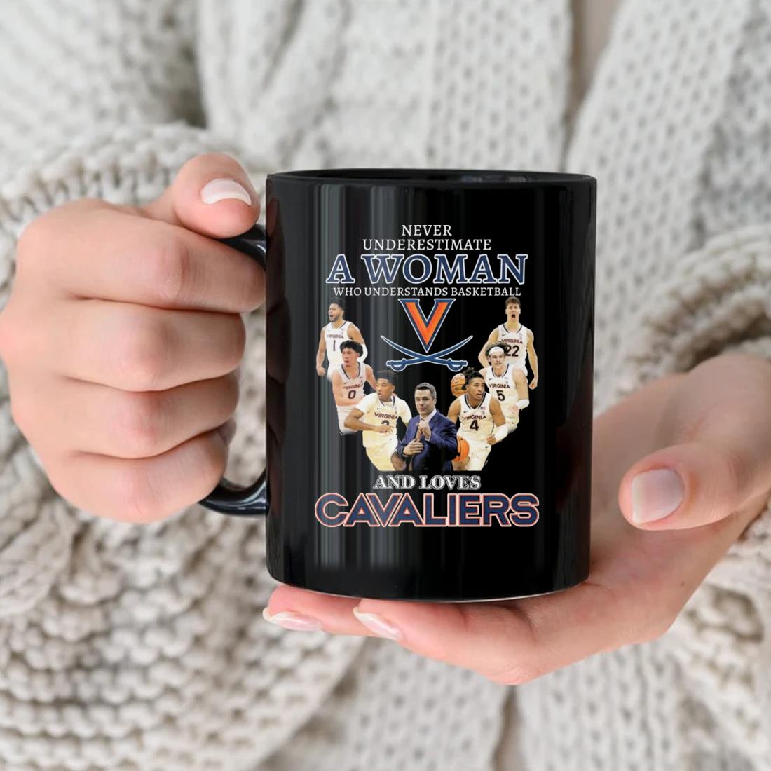 Never Underestimate A Woman Who Understands Basketball And Loves Cavaliers Mug
