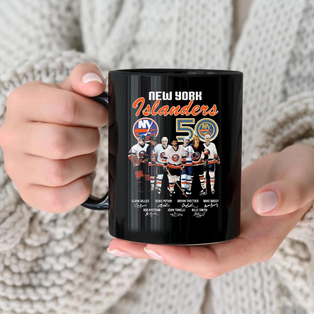 New York Islanders 50 Years Signatures Mug
