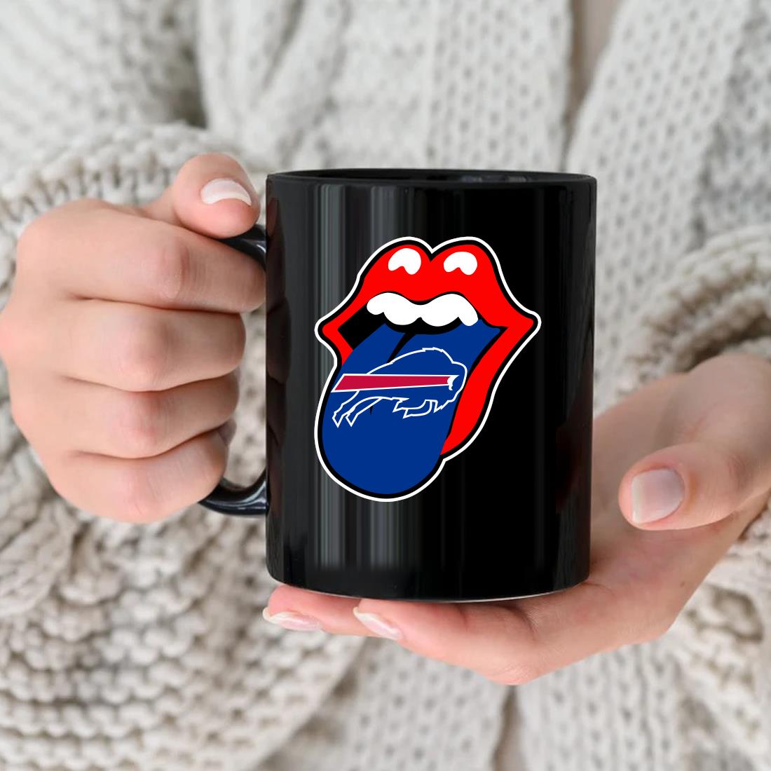 Official Buffalo Bills The Rolling Stones Logo Mug
