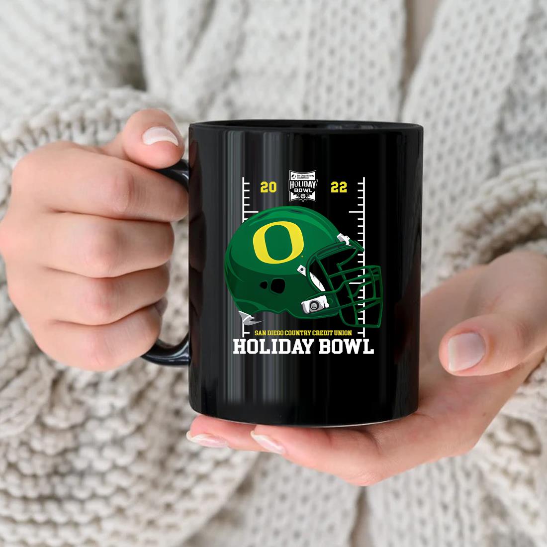 Official Holiday Bowl Oregon Ducks Helmet 2022 Mug