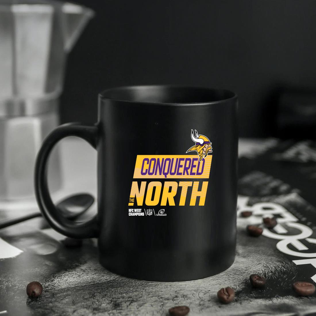 Official Vikings conquered north the NFC north champions T-shirt, hoodie,  sweater, long sleeve and tank top